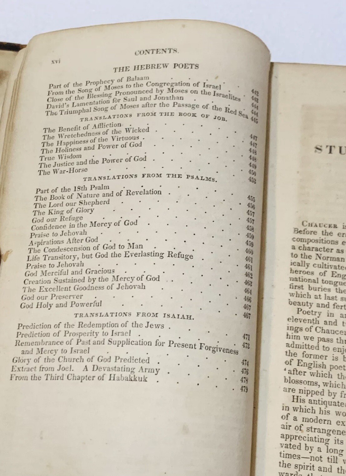 Antique 1800’s Studies in Poetry by George Crabbe 480 pages