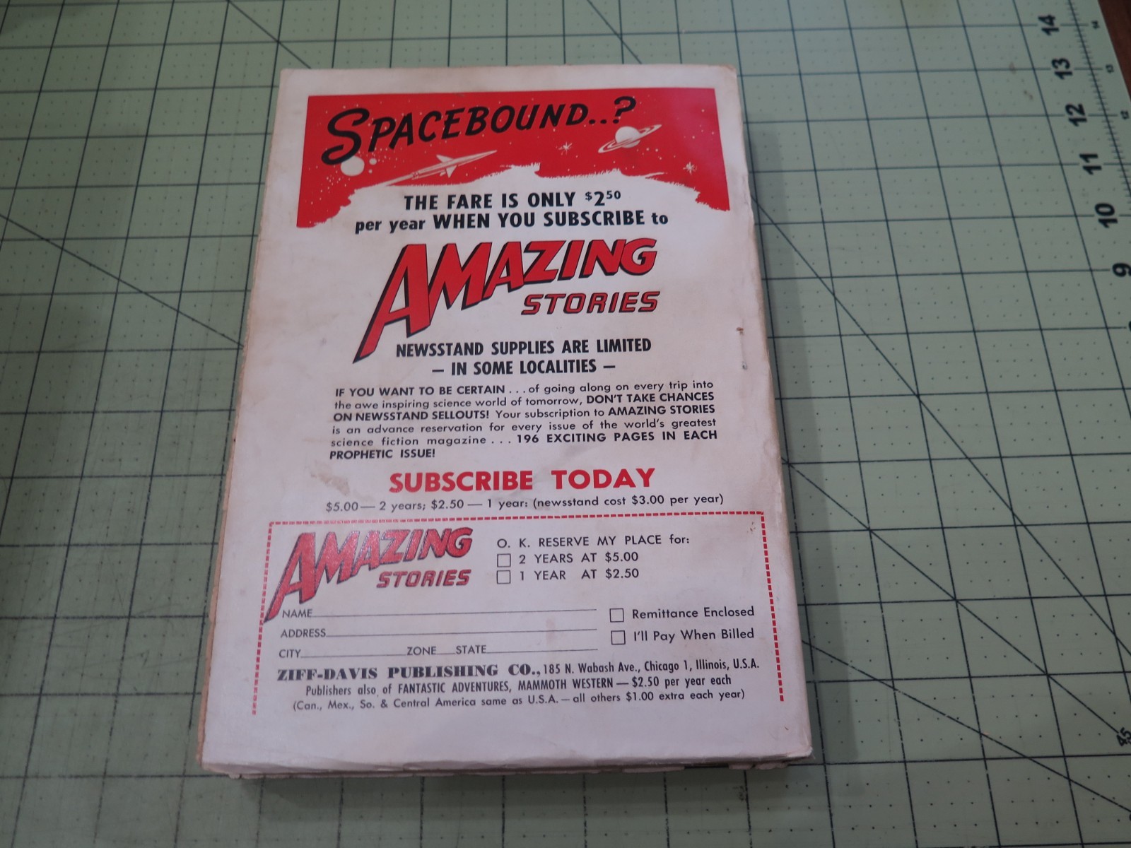 Fantastic Adventures Quarterly Summer 1950 (480 Pages) HTF GGA Great Condition!