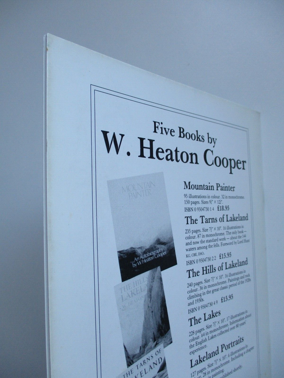 1986 1st W HEATON COOPER Through Darkness to Light