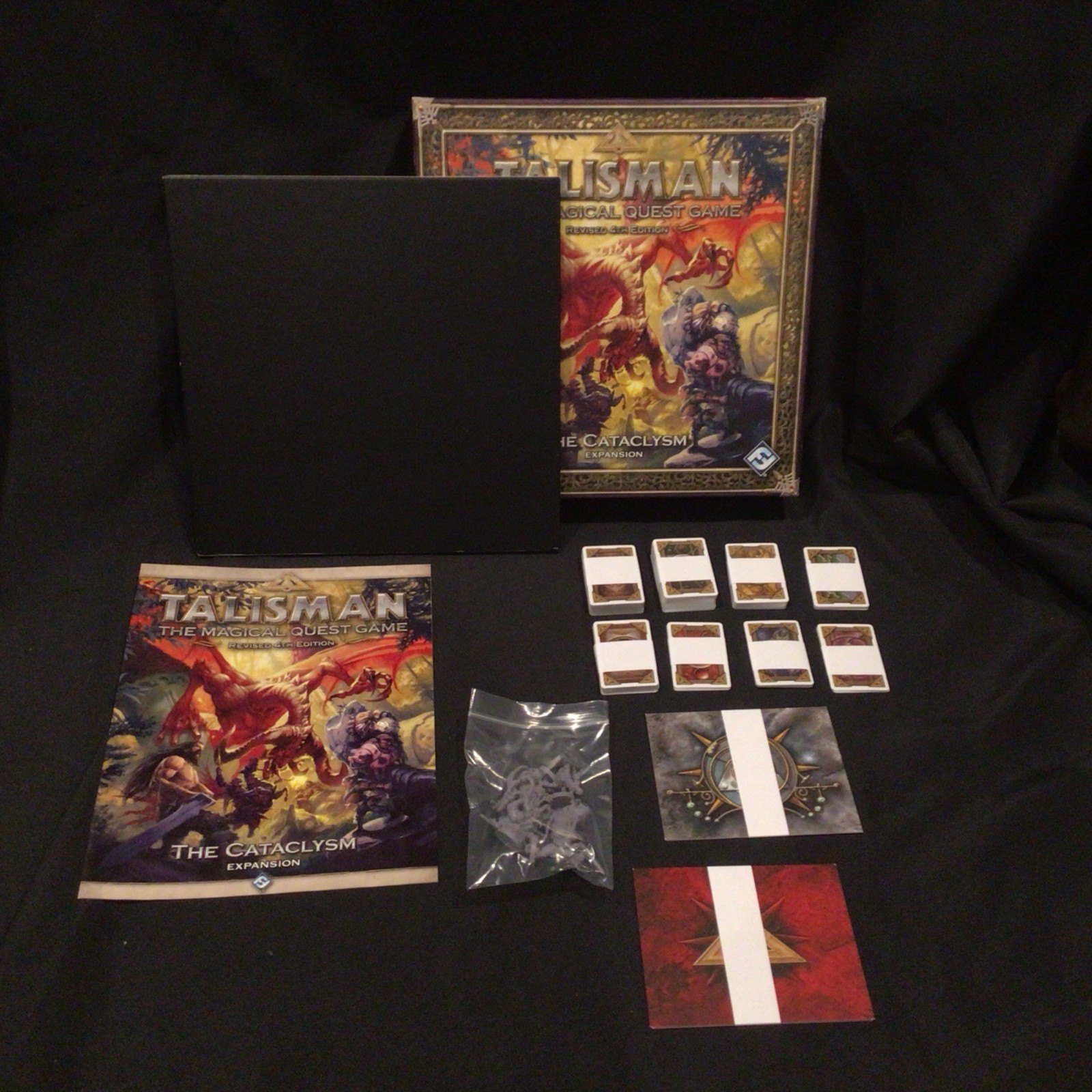 Talisman Board Game Revised 4th THE CATACLYSM Expansion FFG 100% COMPLETE