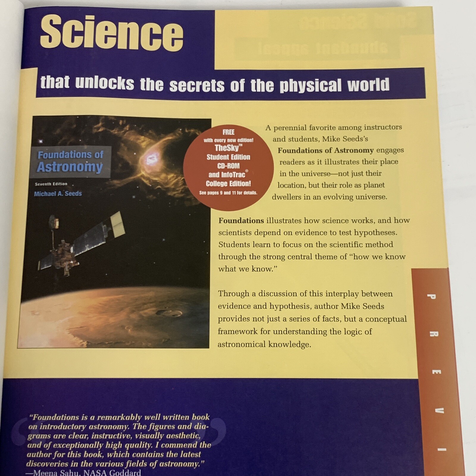 Foundations of Astronomy Instructor ‘s Edition – Hardcover by Seeds /Thomson