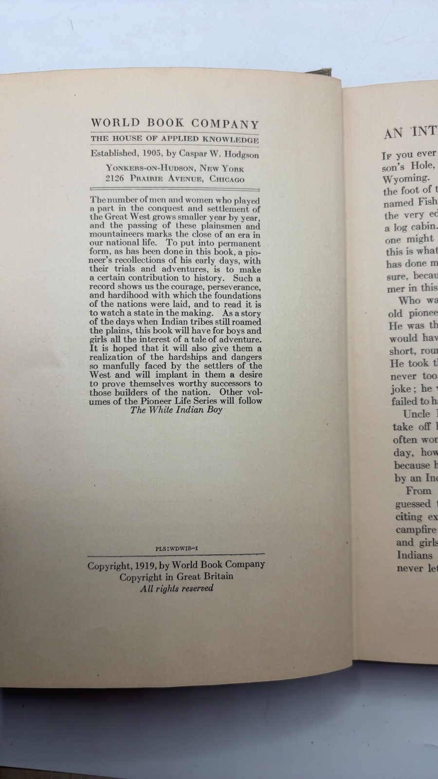 The White Indian Boy E. N. Wilson, Revised and Edited by Howard R. Driggs Har…