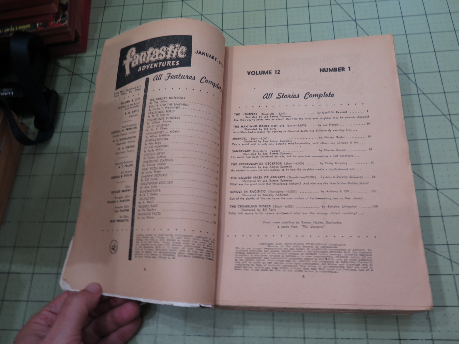 Fantastic Adventures Quarterly Summer 1950 (480 Pages) HTF GGA Great Condition!