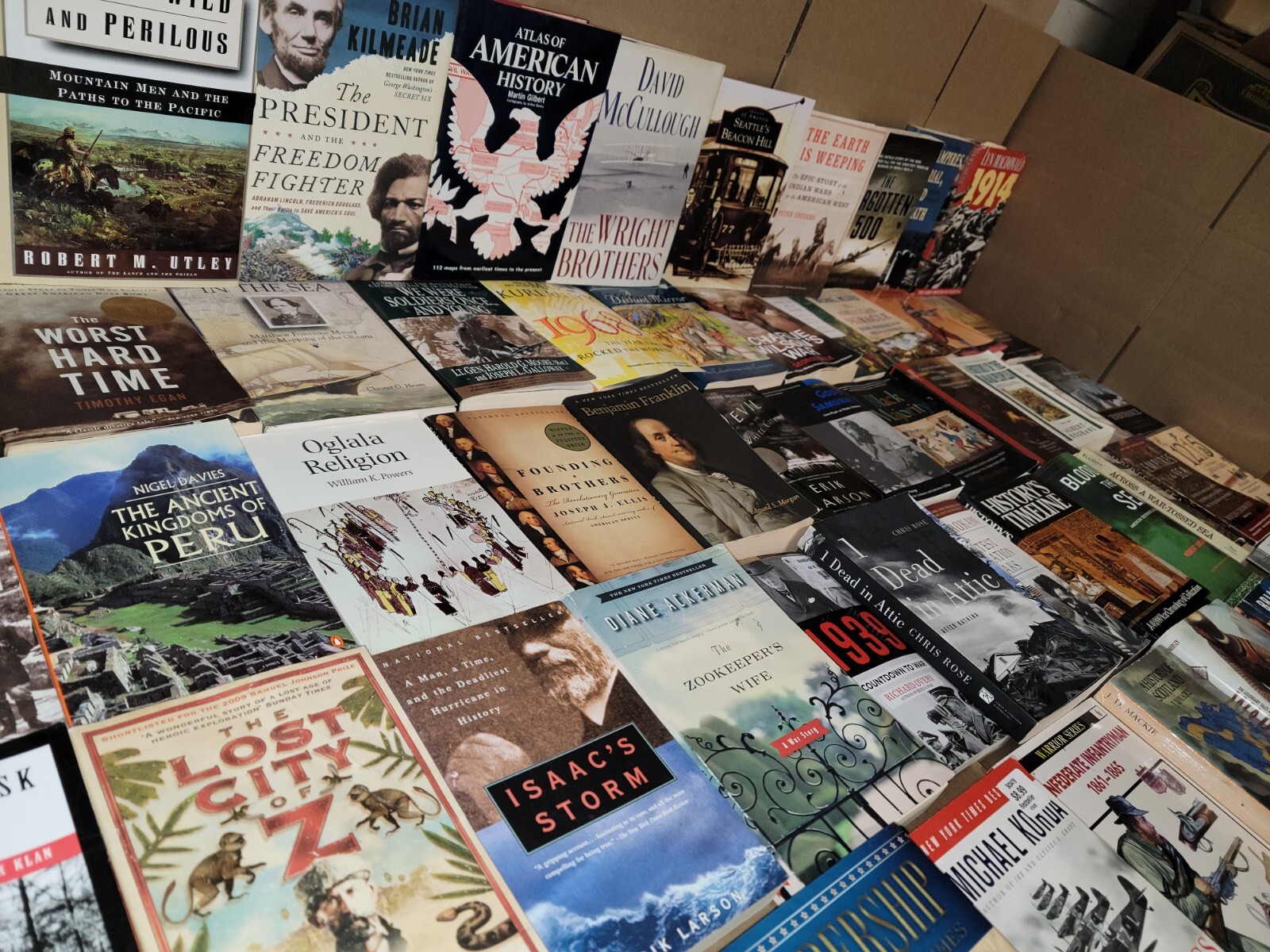 Lot of 20 History US World Europe American Europe Ancient War Book MIX UNSORTED