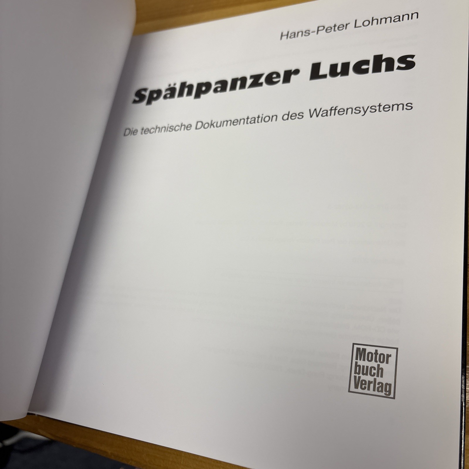Spähpanzer Luchs Motorbuch Verlag German Armored Vehicle History Tank Bundeswehr