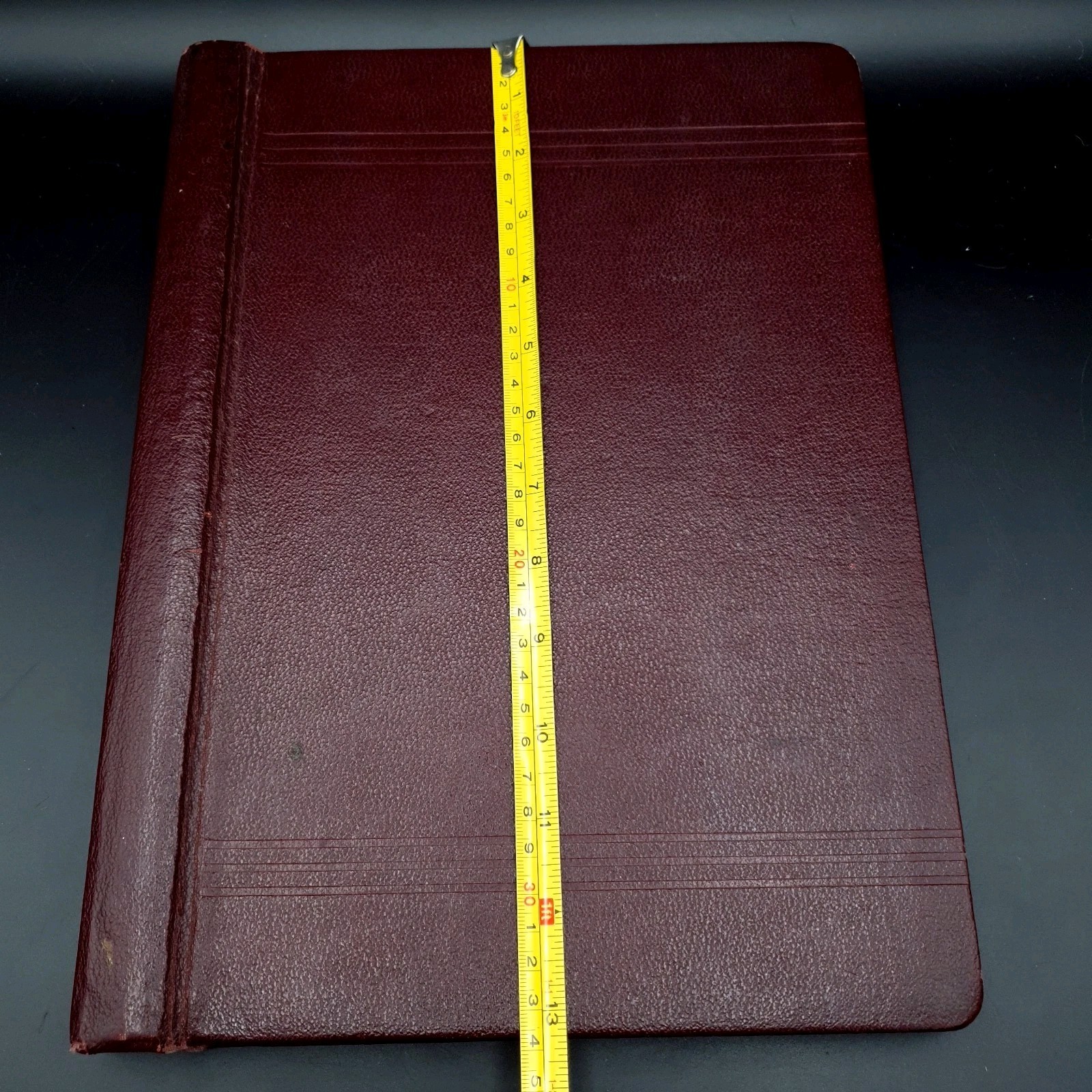 1958 Physics Student Notes College Art & Tech Leather Bound Reusable Book Large