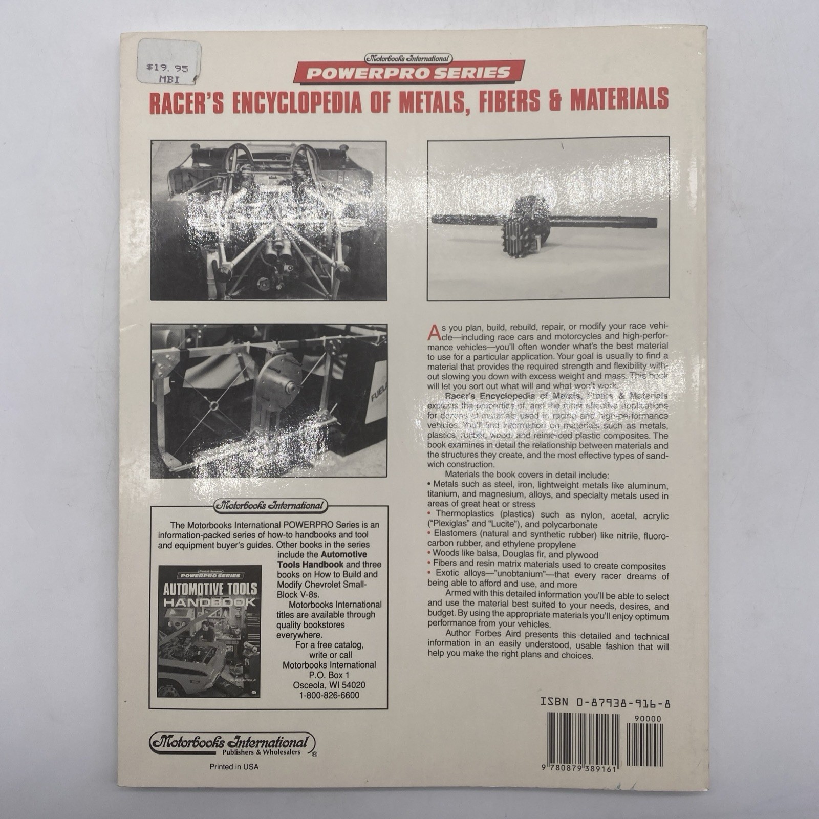 Racers Encyclopedia Of Metals Fibers And Materials Paperback