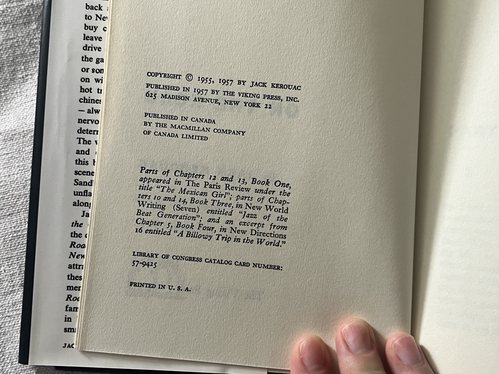 On The Road: A Novel By Jack Kerouac, Hardcover, First Edition, Facsimile 1957