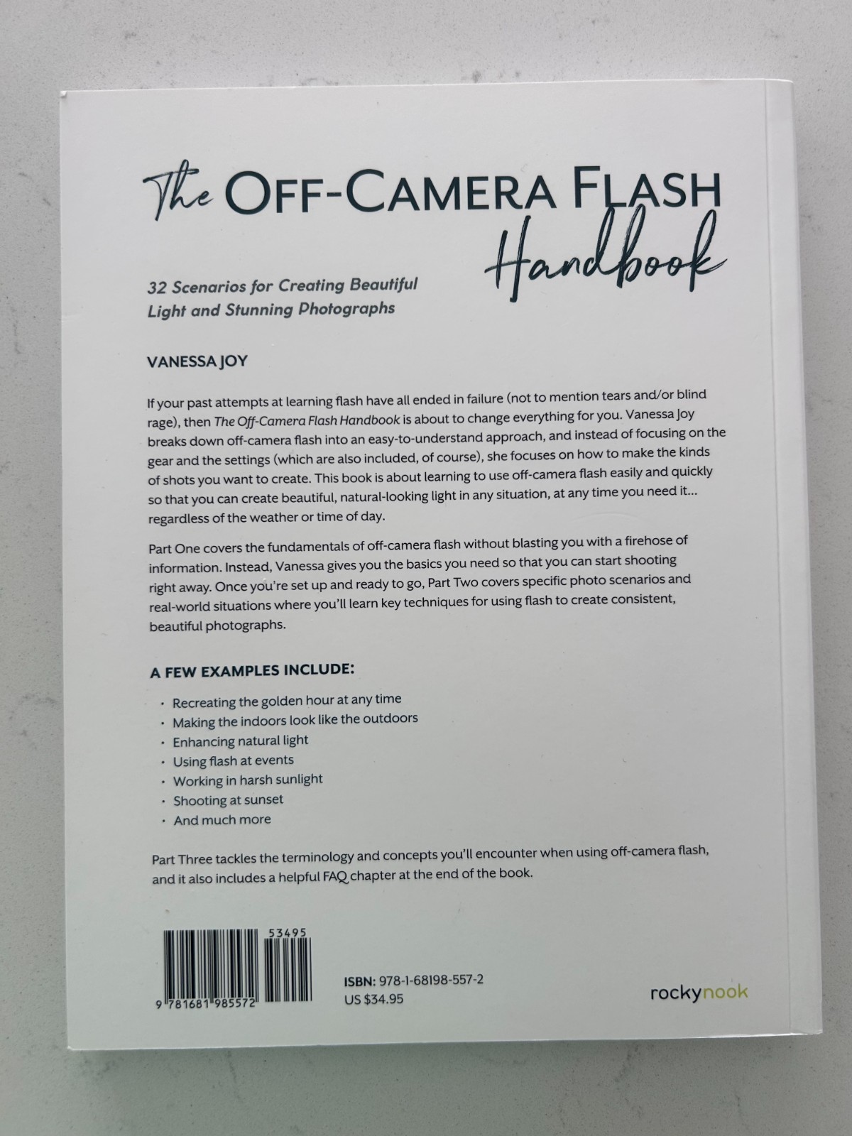 The Off-Camera Flash Handbook by Vanessa Joy: Photography External Flash Book
