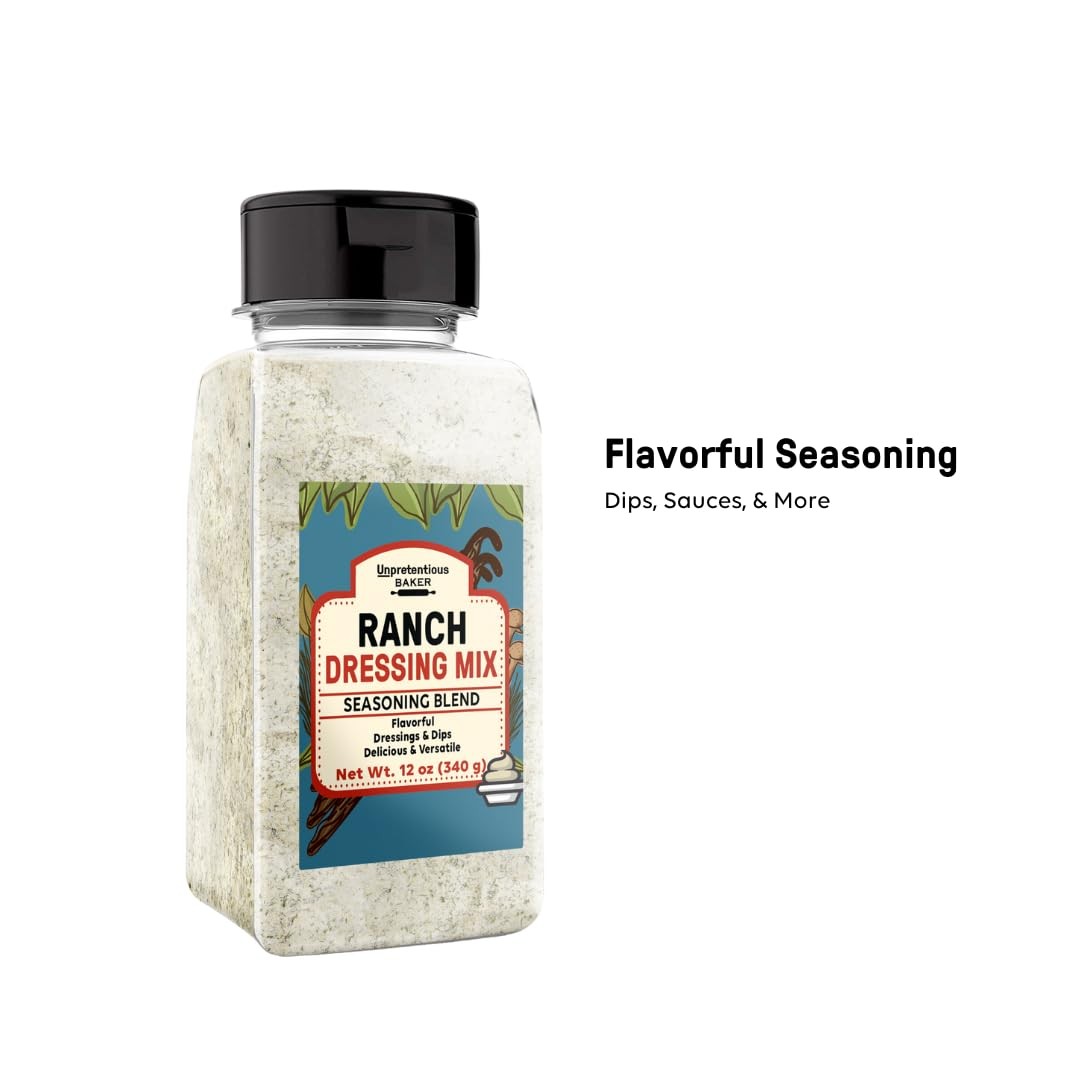 Unpretentious Ranch Dressing Mix, 12 oz, Dips & Dressings, Powder 12 Ounce