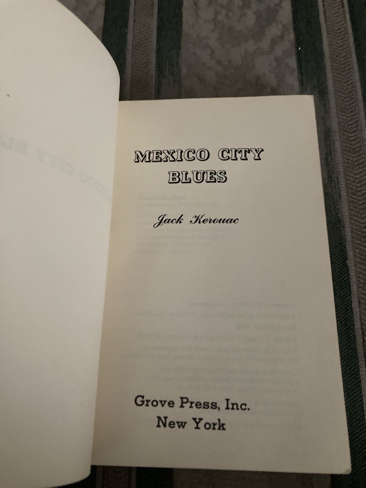 Jack Kerouac / MEXICO CITY BLUES 242 CHORUSES 1st Edition 1959