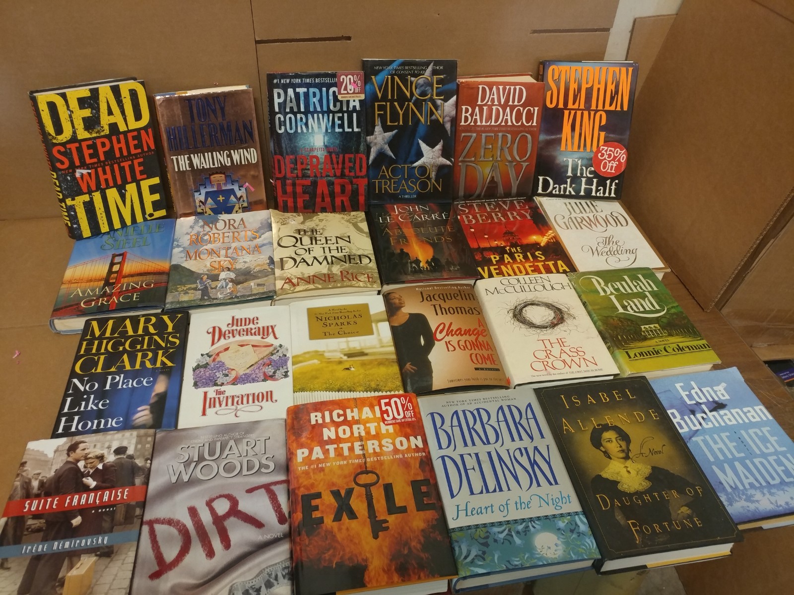 Lot of 10 Pounds Hardcover INSTANT COLLECTION GENERAL FICTION Book MIX GENRE SET