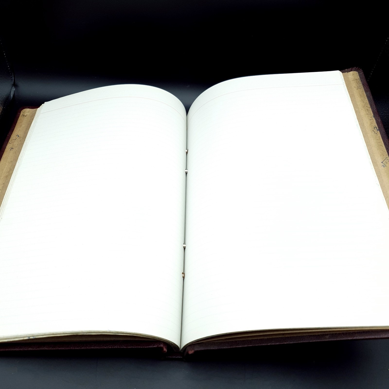 1958 Physics Student Notes College Art & Tech Leather Bound Reusable Book Large