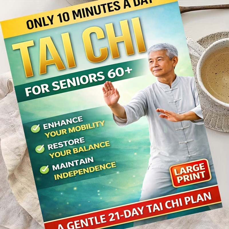 Chair & Standing Tai Chi For Weight Loss – Gentle 28-Day Illustrated Program