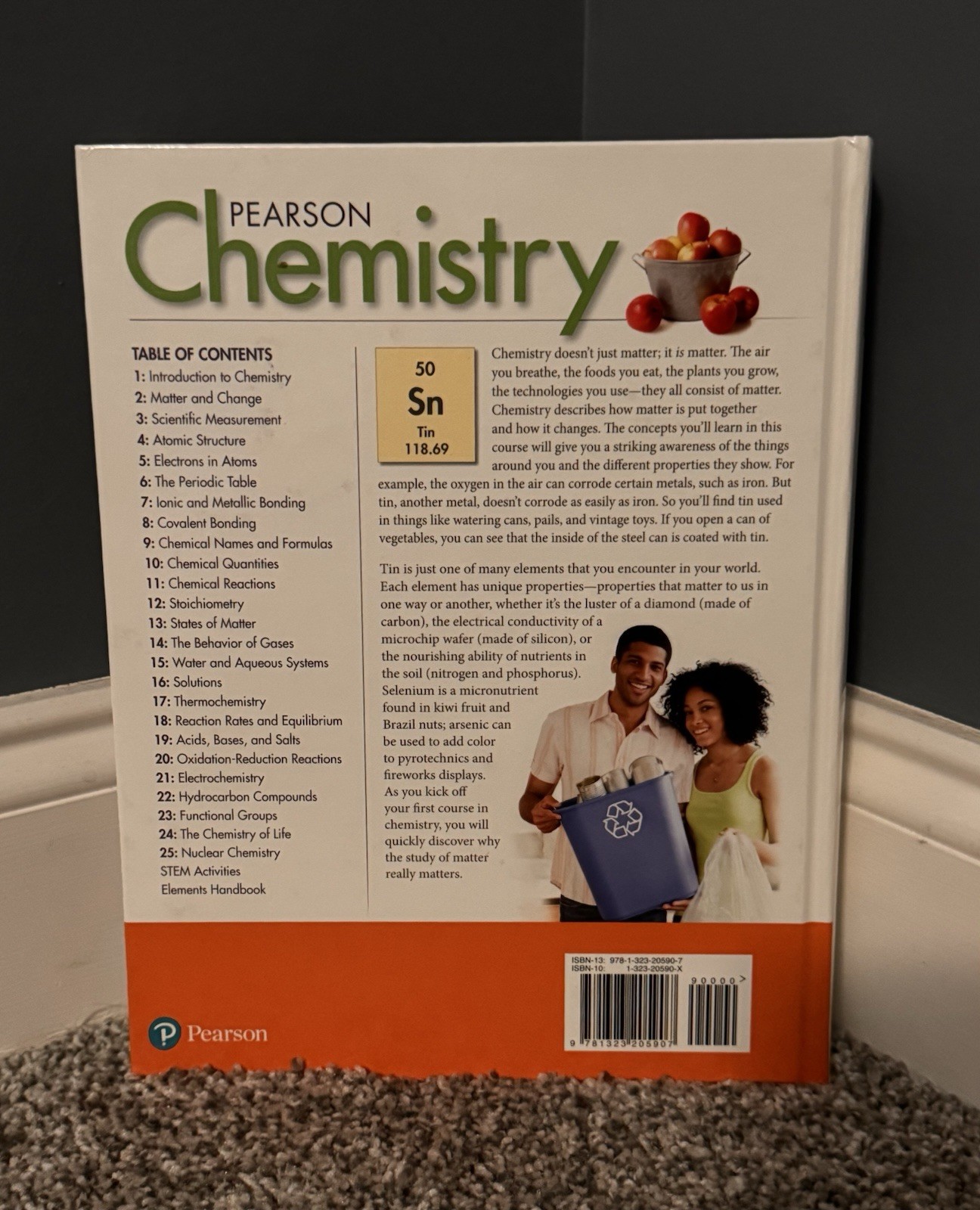 Chemistry Pearson Hardcover Textbook High School Student Edition Like NEW 2017