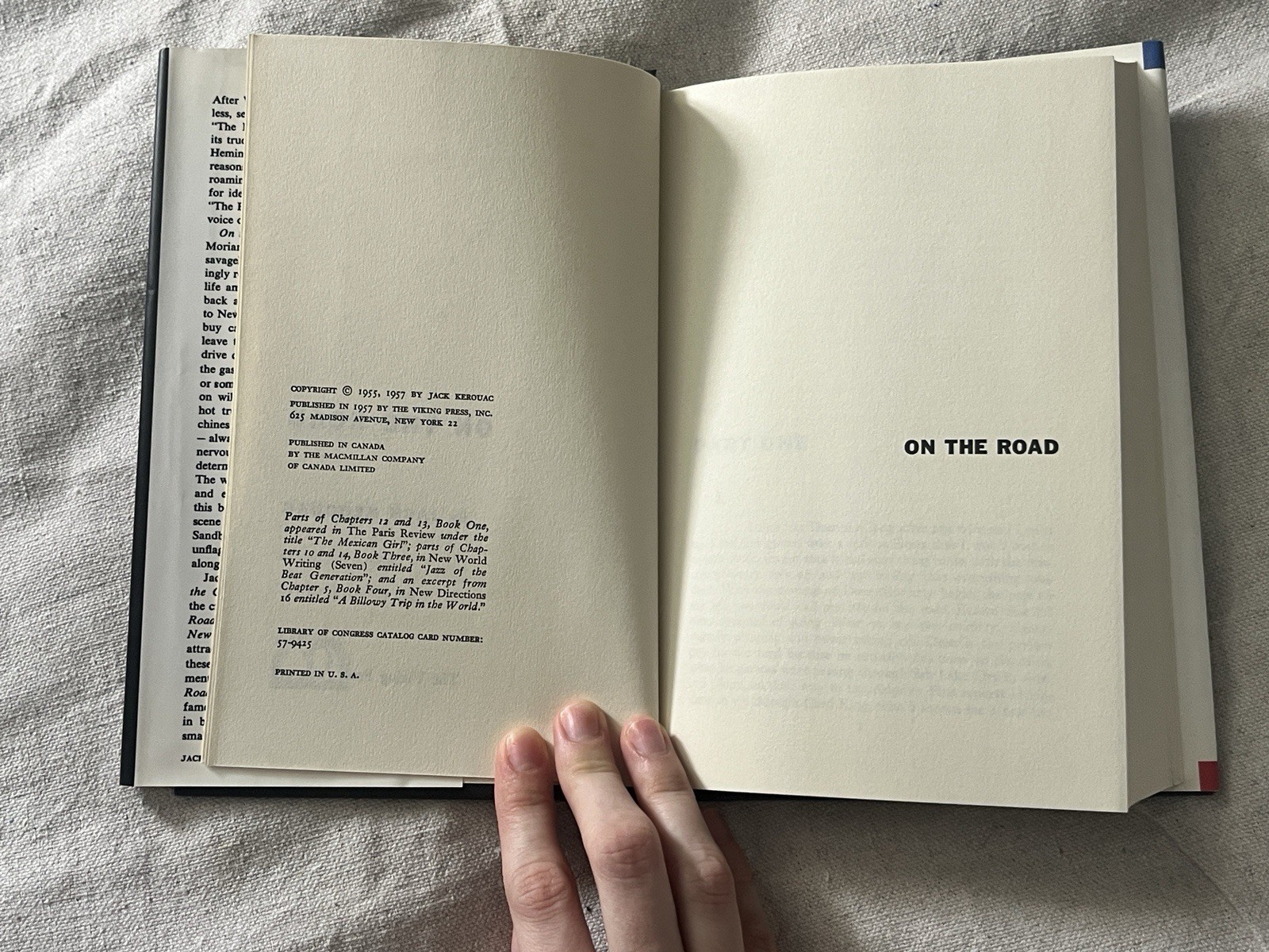On The Road: A Novel By Jack Kerouac, Hardcover, First Edition, Facsimile 1957