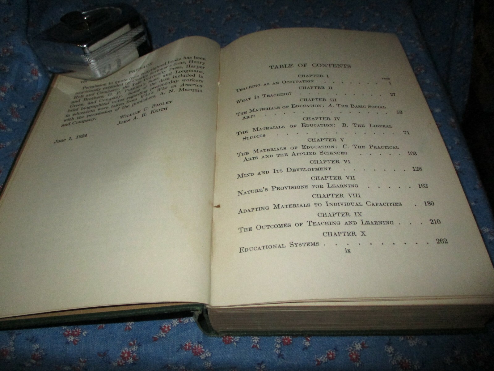 Book An Introduction to Teaching by Bagley, Keith 1924 Macmillan 400 Pages