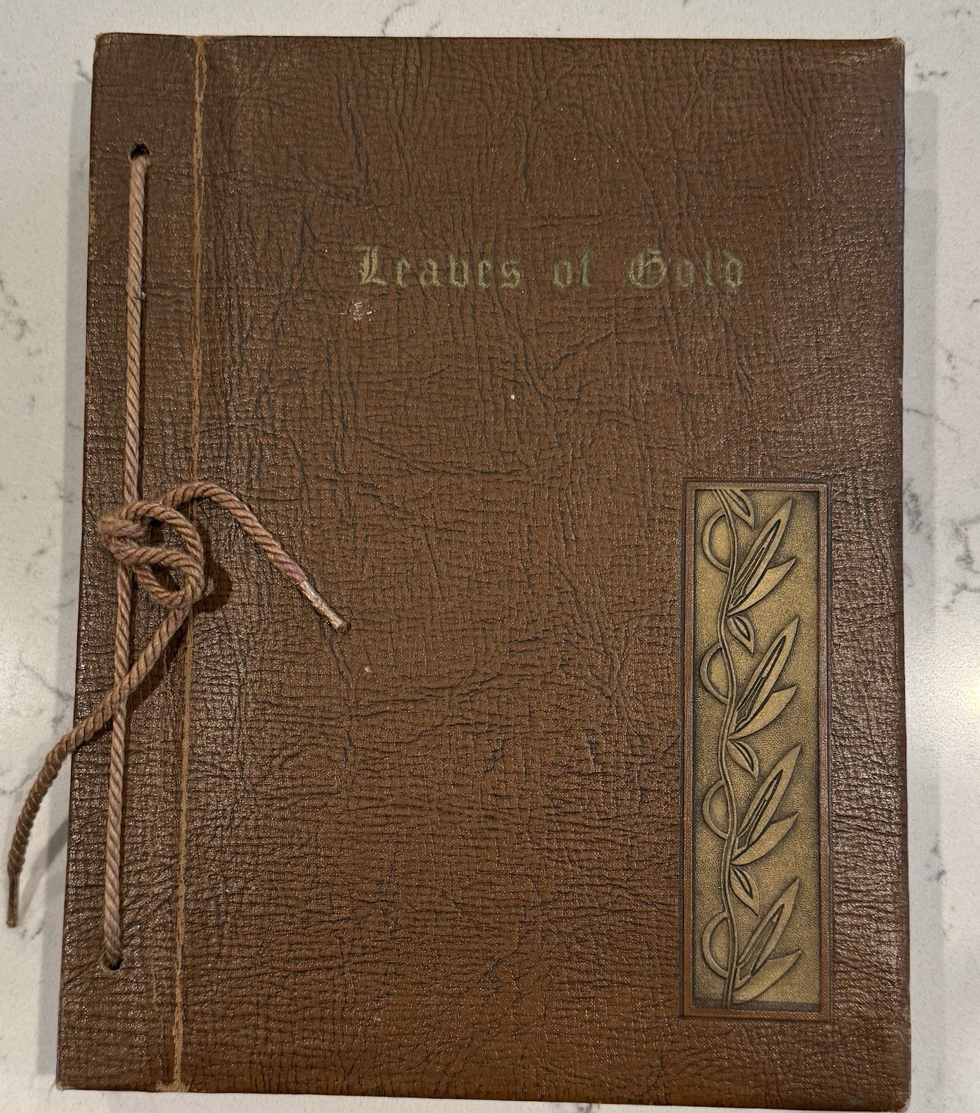 Leaves of Gold 1957 Vintage Book by Clyde Francis Lytle Faux Leather Bound