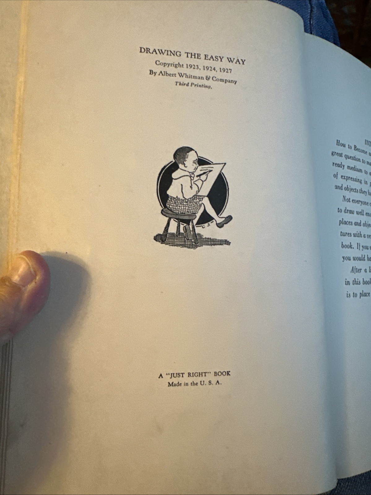 VTG HC Drawing the Easy Way by Cobb X. Shinn, 1927 Third Printing
