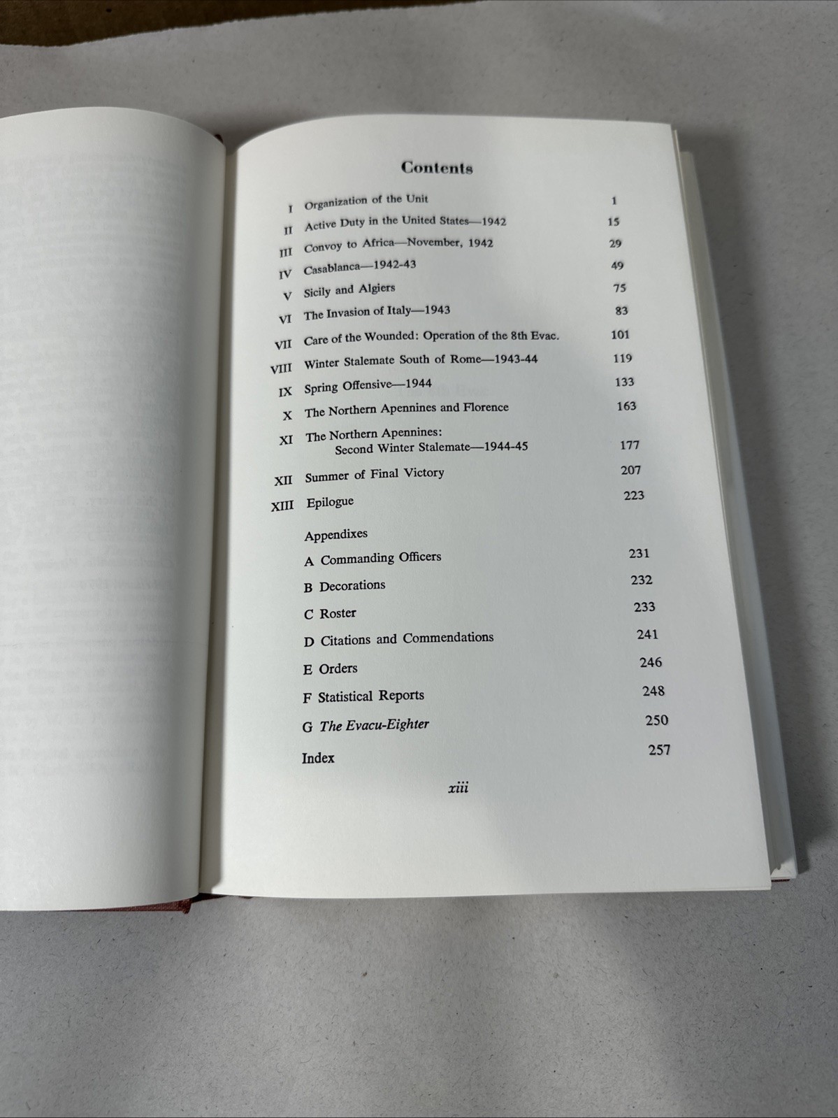 The 8th Evac History University Virginia Hospital Unit WWII 1970 First Ed Book