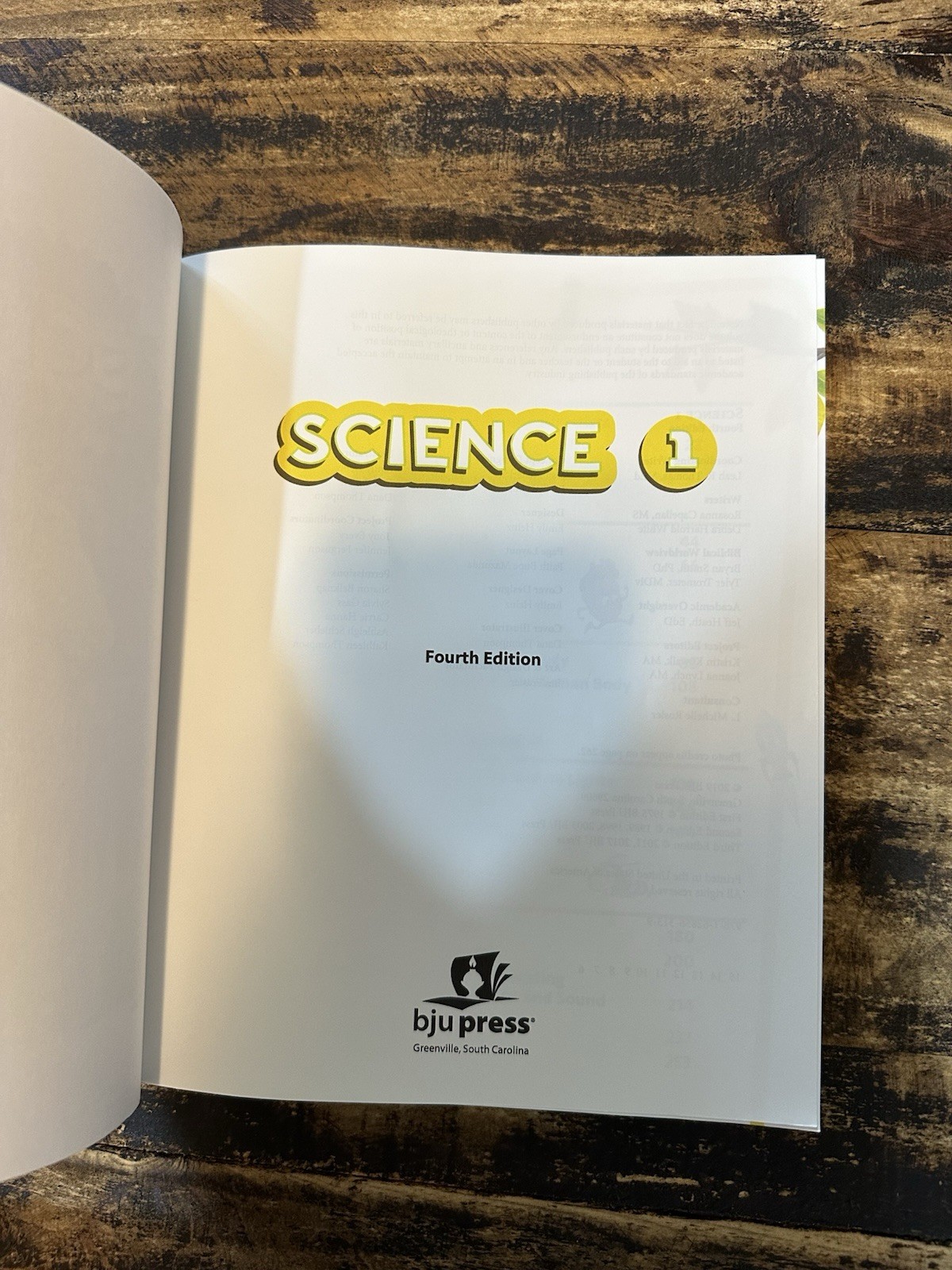 BJU Press- Science 1 Student Text (4th ed.) 525550