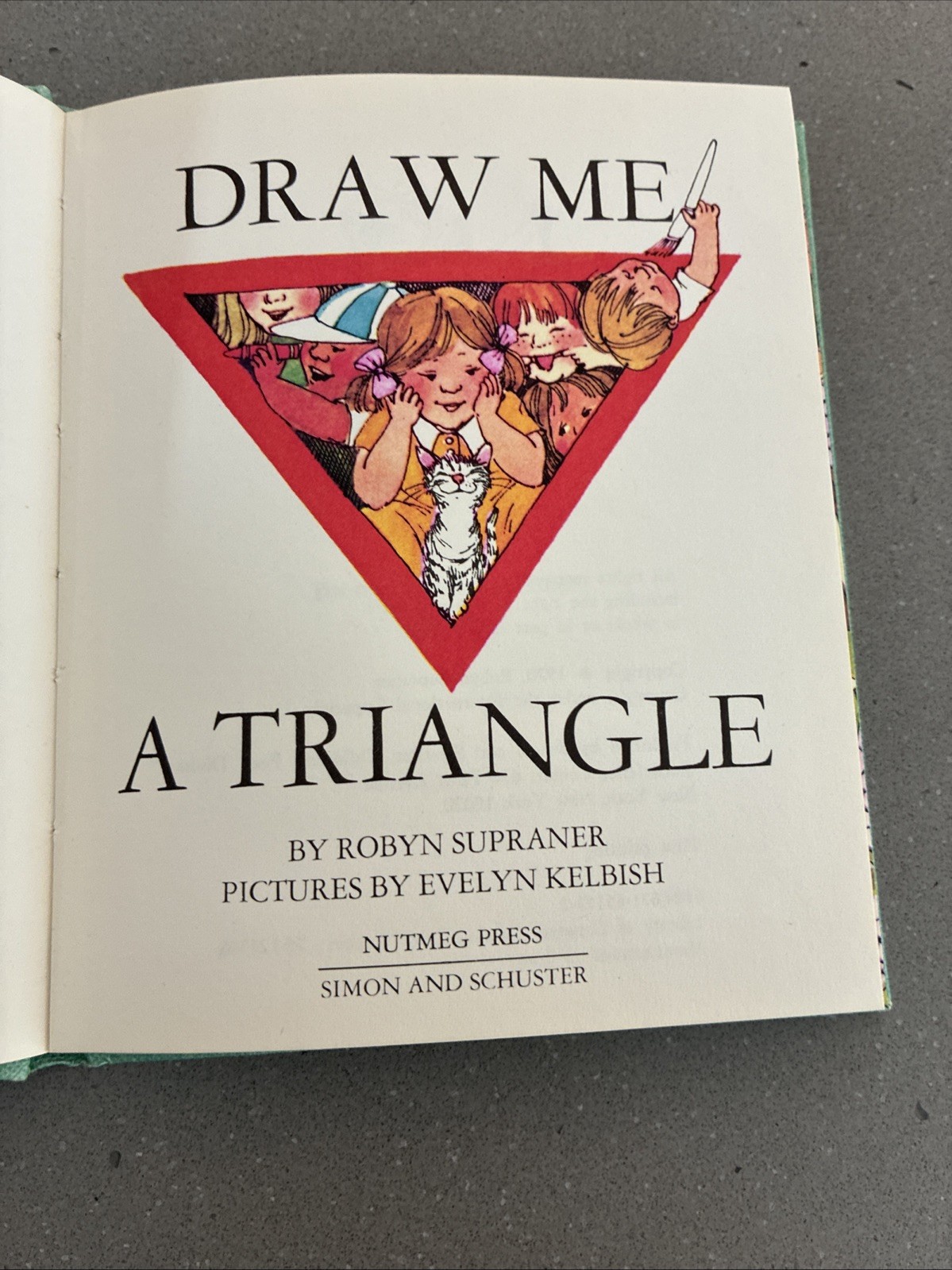 3 Books Draw Me A Circle, Triangle and Squareo by Robyn Supraner, 1970 1st. Ed.