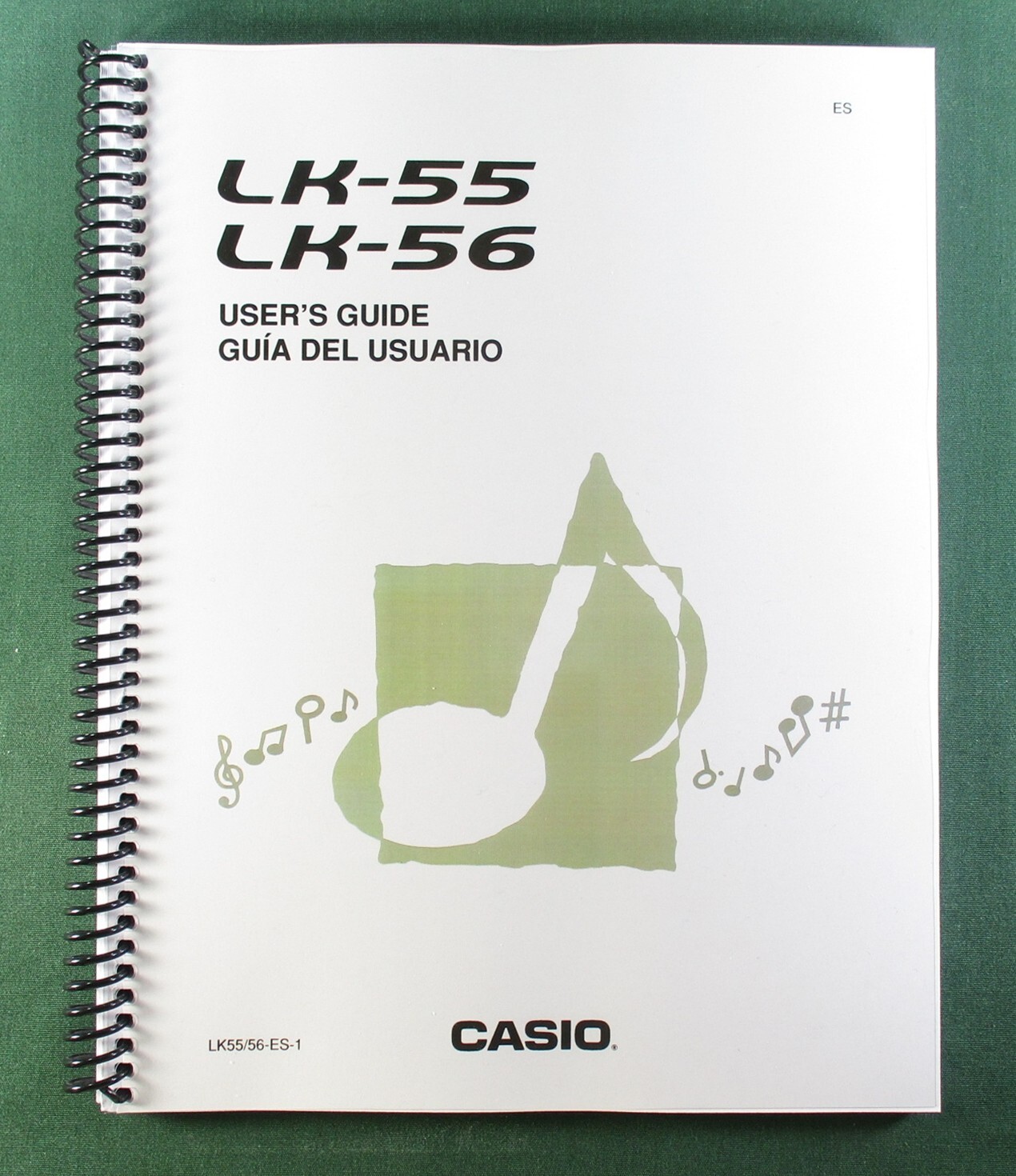 Casio LK-56 Instruction Manual: 83 Pages Coil Bound & Protective Covers!