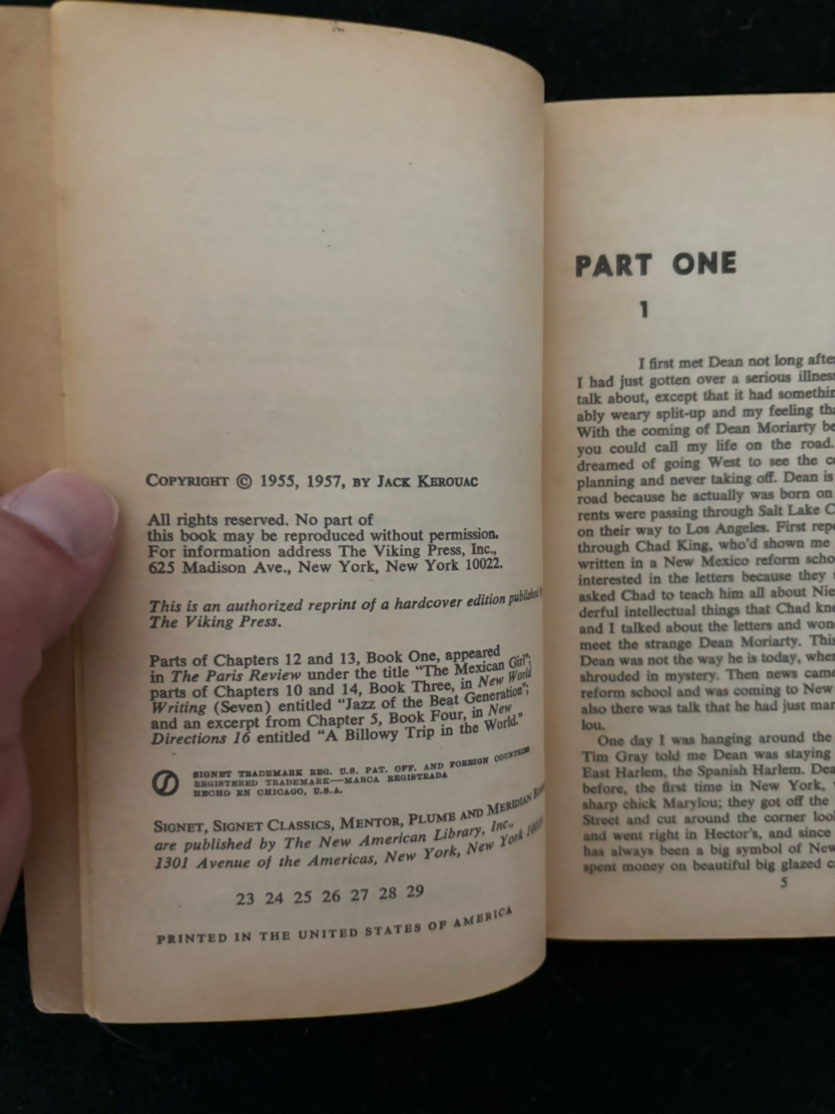 Jack Kerouac On The Road Vintage Paperback Book Beat Generation Classic