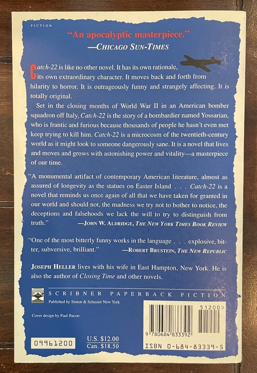 Catch-22 by Joseph Heller | Paperback | with New Preface & FREE SHIPPING