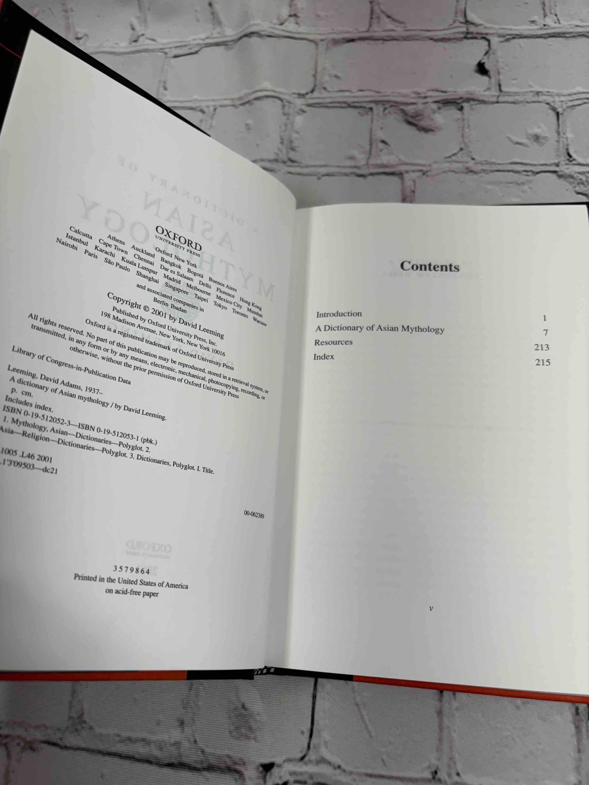 A Dictionary of Asian Mythology by David Leeming [ · 2001]