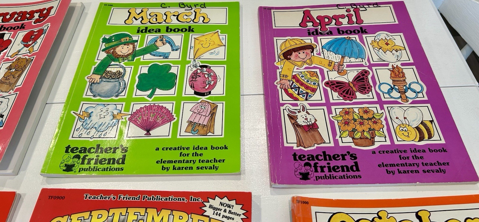 Teacher’s Friend Publications Monthly Idea Books Lot Of 13 Elementary K. Sevaly