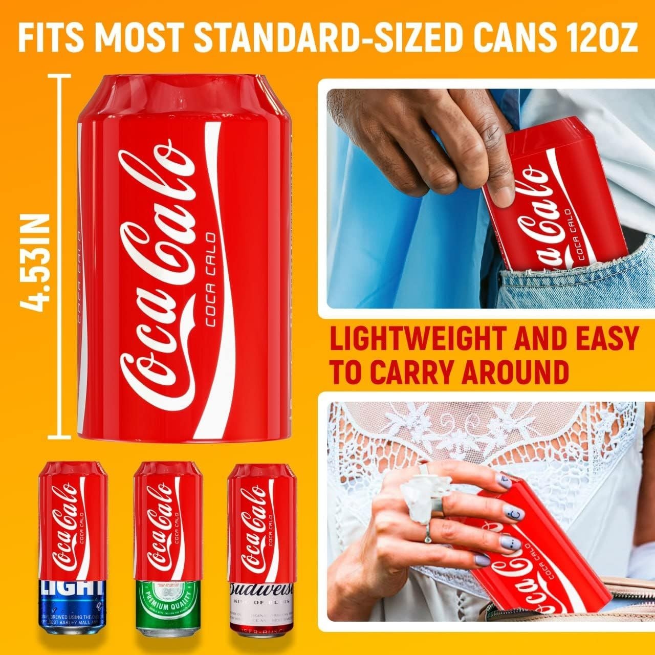 Silicone Can Covers for 12oz Cans, 10 Pack, Perfect for Parties and Camping