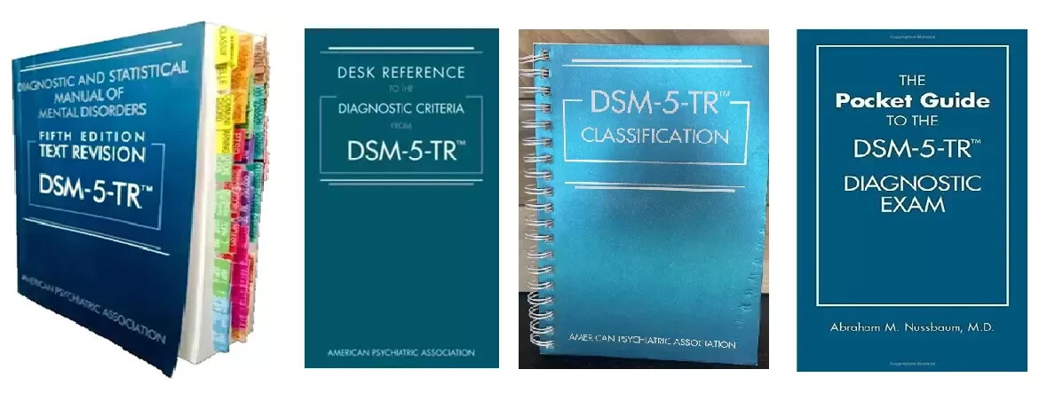 DSM-5-TR + tab + desk reference + classification + pocket guide book set PB…