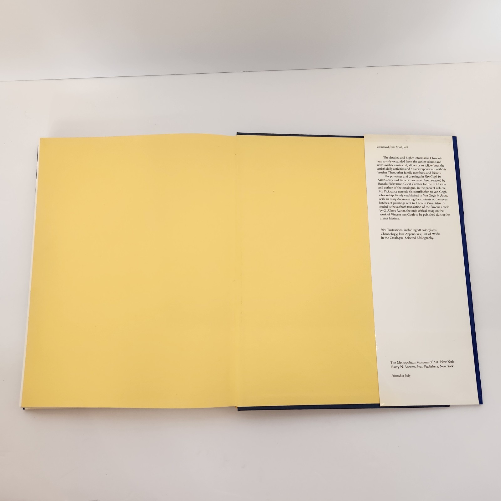 Van Gogh in Saint-Remy and Auvers Ronald Pickvance Met Museum Hardcover 1986