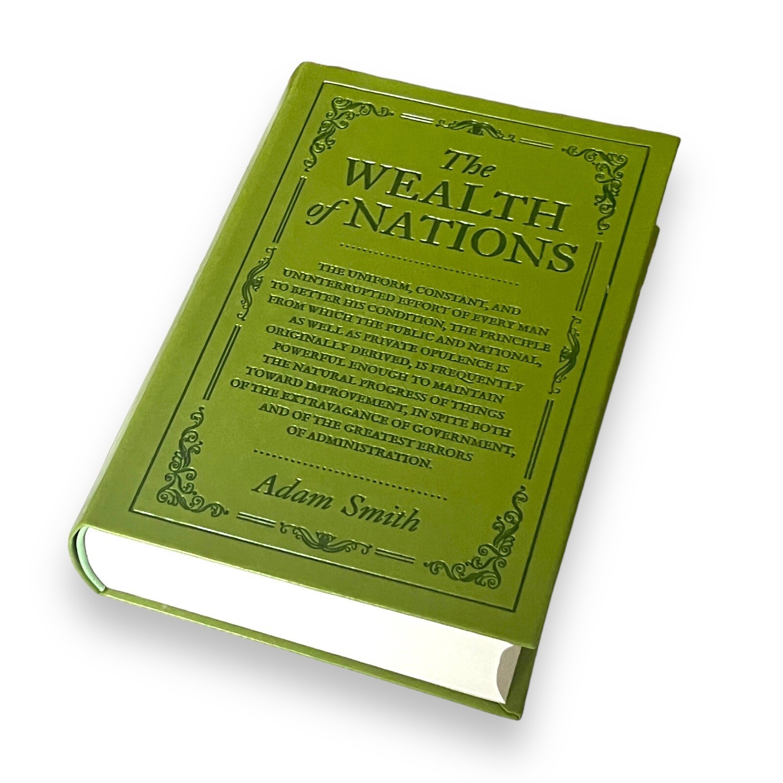 THE WEALTH OF NATIONS Adam Smith Book I to V Faux Leather Flexi Bound Book