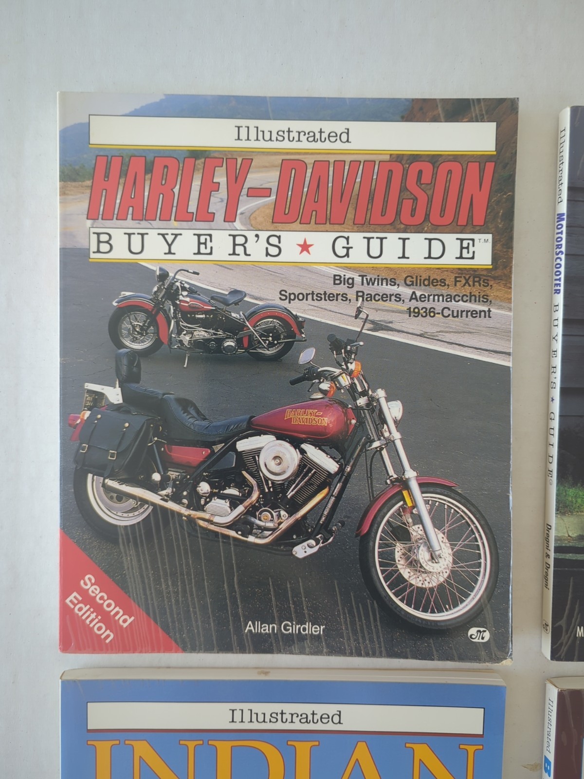 Lot Of 6 Illustrated Buyer’s Guide Harley Indian MotorScooter BMW BSA Triumph