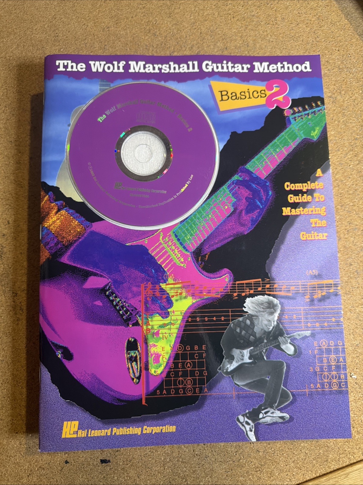 Basics 2 The Wolf Marshall Guitar Method Book Tab With CD 1993 New
