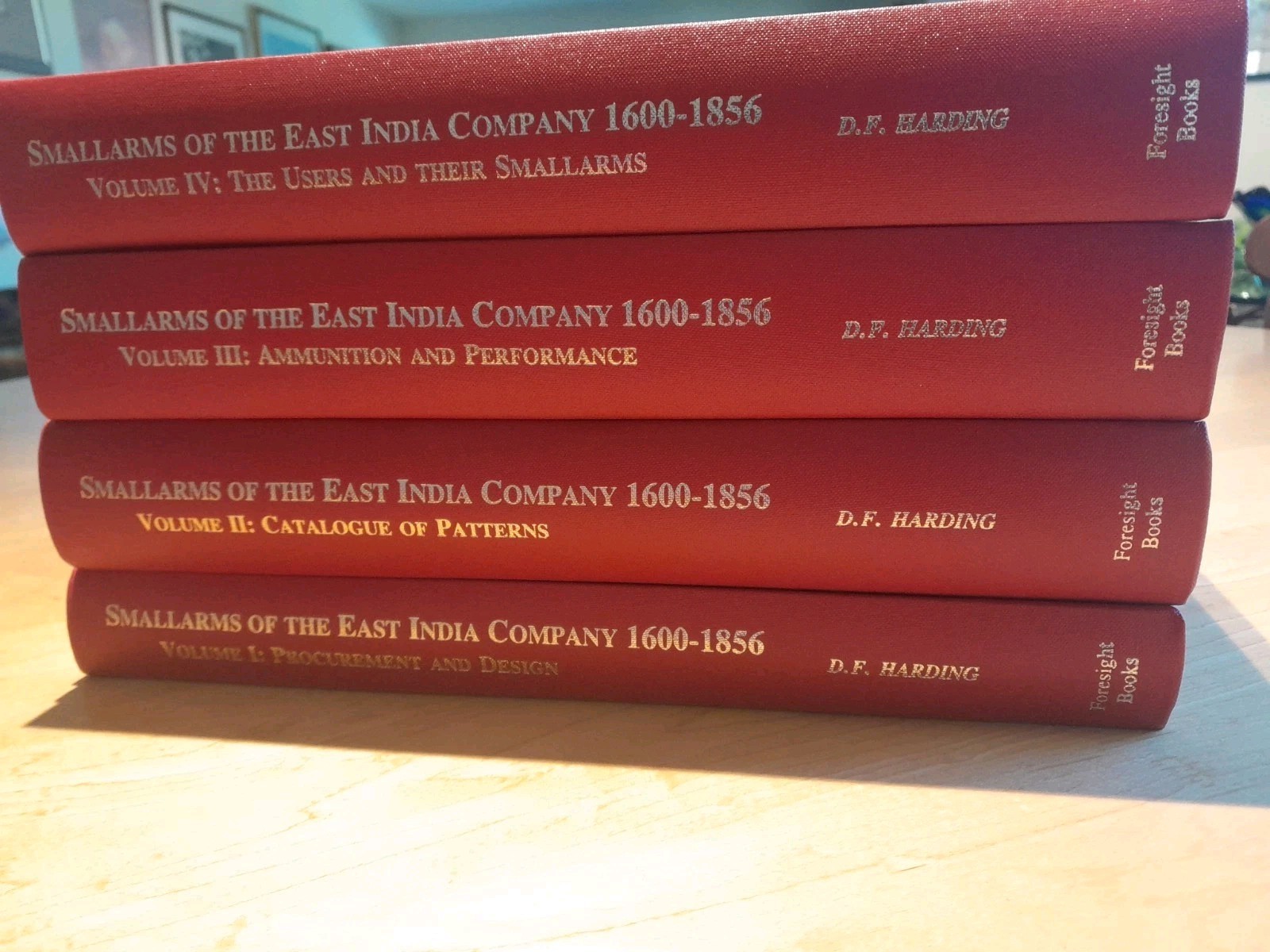 SMALLARMS OF THE EAST INDIA COMPANY 1600-1856, D.F. HARDING, RARE SET,