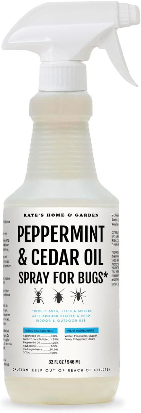 Peppermint Oil Spray for Bugs, Ants, Insects, Spiders, Roaches, Stink Bug. Pesti