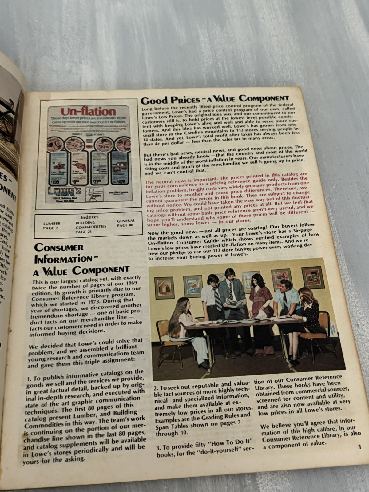 LOWE’S 1974 Buyer’s Guide Catalog Home Improvement Hardware Lumber Lights