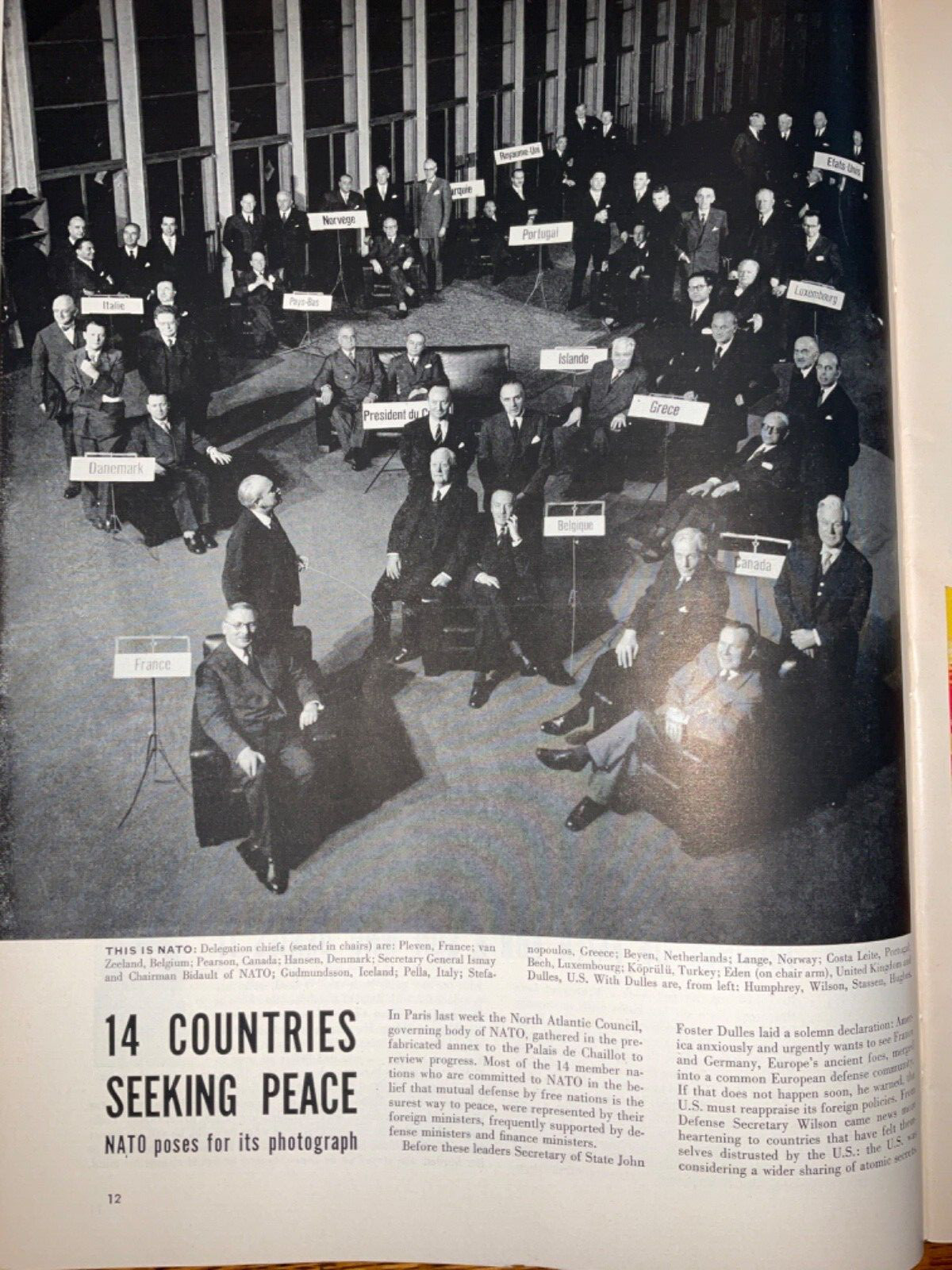 Life Dec 28 1953: Wizard of Oz-rare original drawings, 14 nations in Paris-NATO