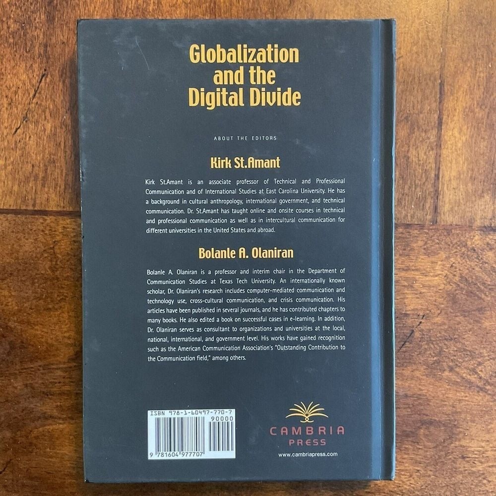 ISBN 978-1-60497-770-7 NEW Globalization And The Digital Divide Amant Olaniran