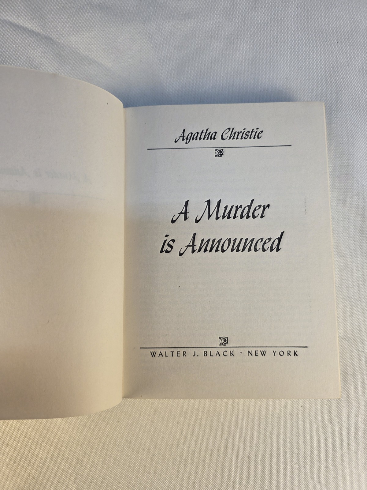 Vintage Agatha Christie- A Murder Is Announced 1950 Book Hardback Miss Marple
