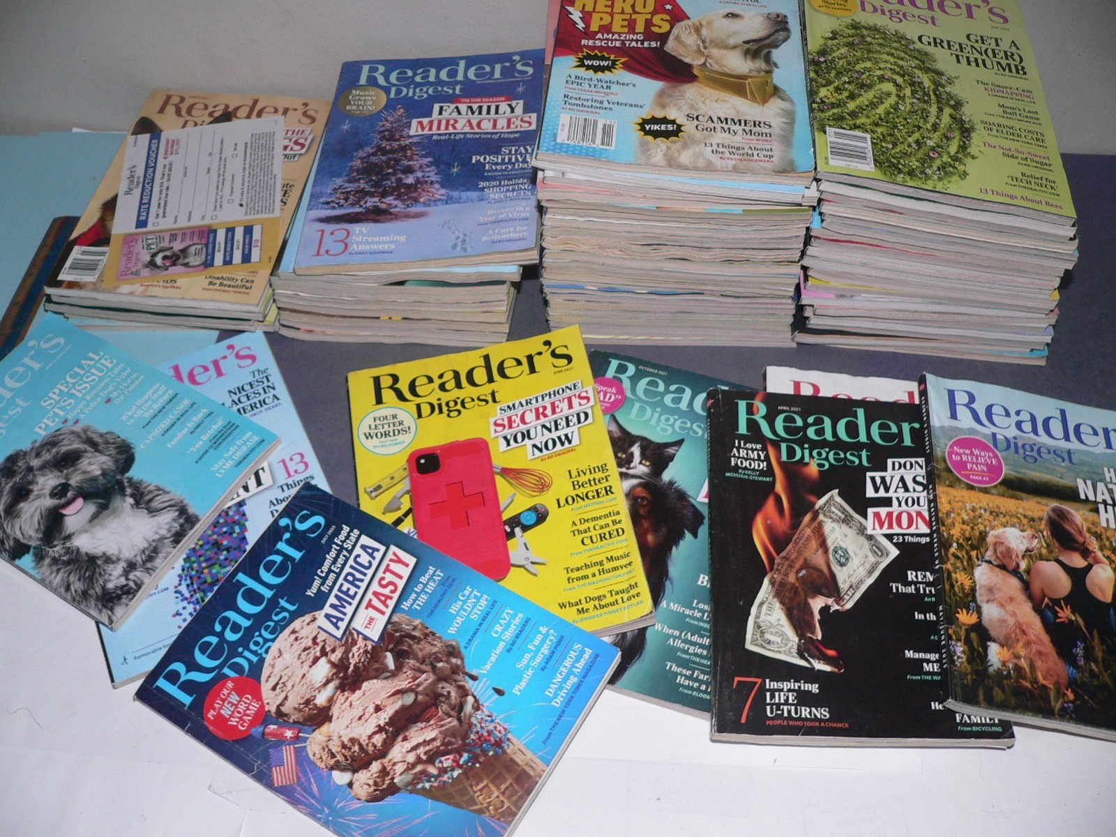 Readers Digest Magazine Lot of 63 Mostly 2020s Ok Condition