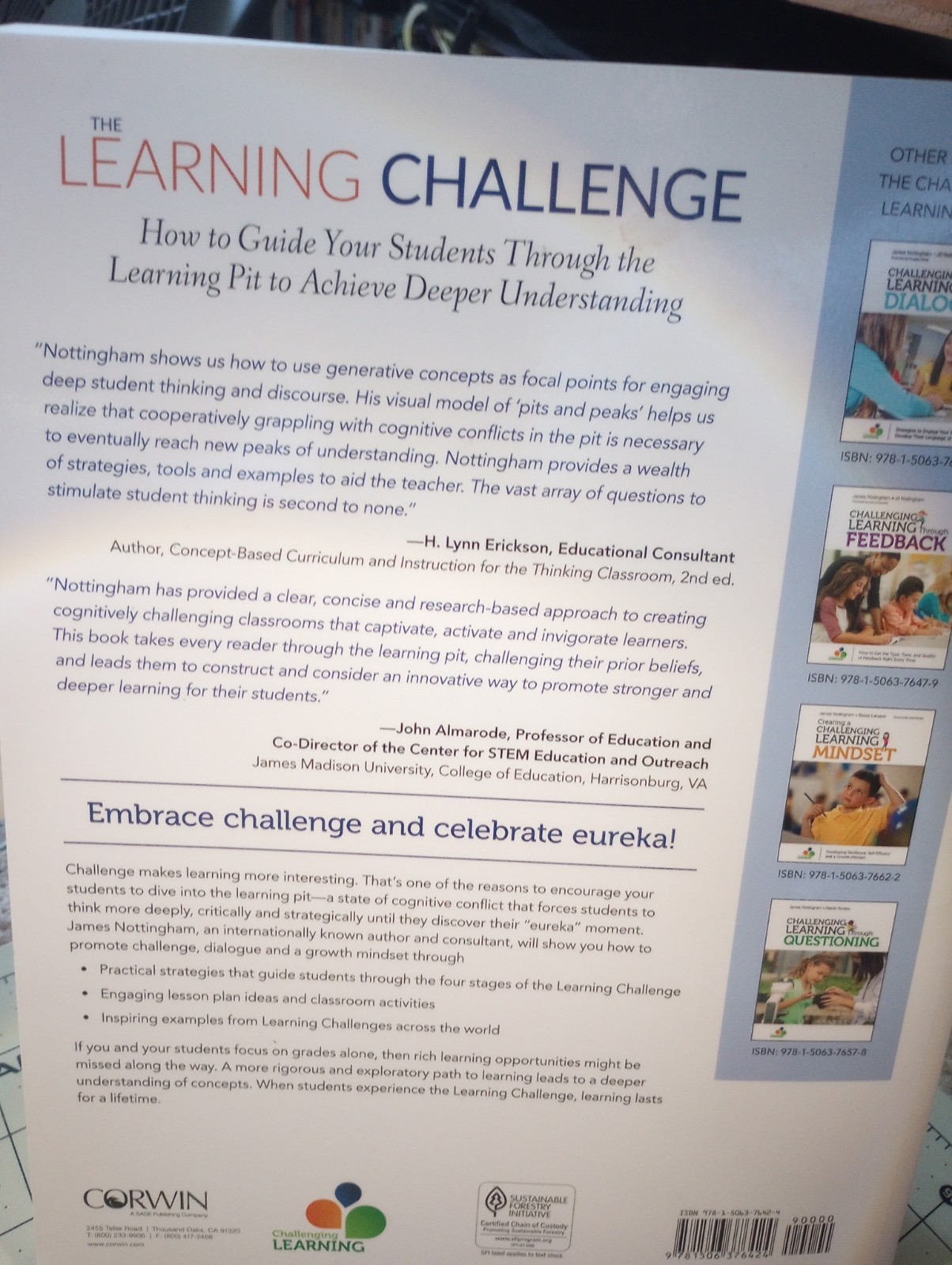 Corwin Teaching Essentials Ser.: Learning Challenge : How to Guide Your Students