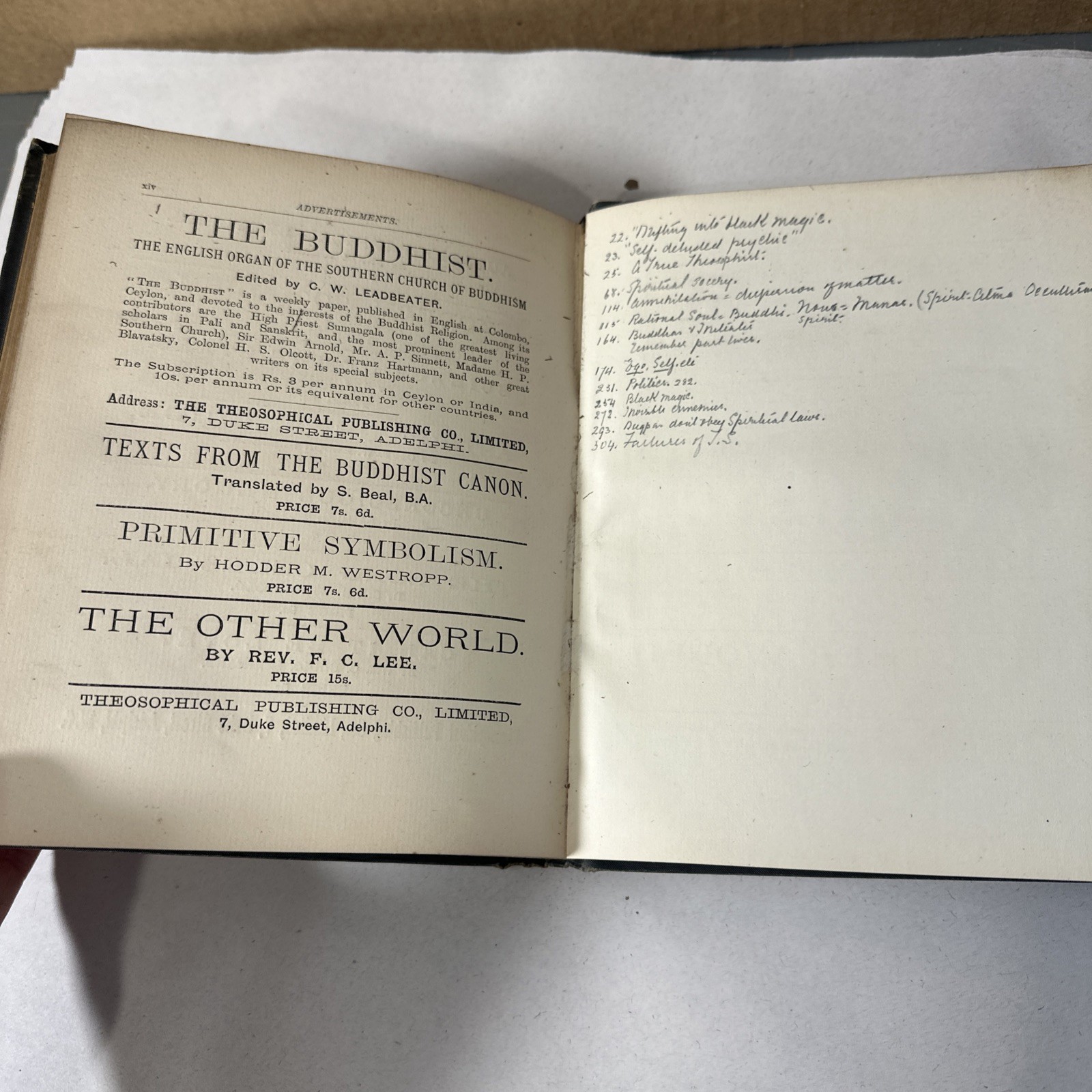 The Key To Theosophy by HP Blavatsky 1889 First Edition RARE Book Occult