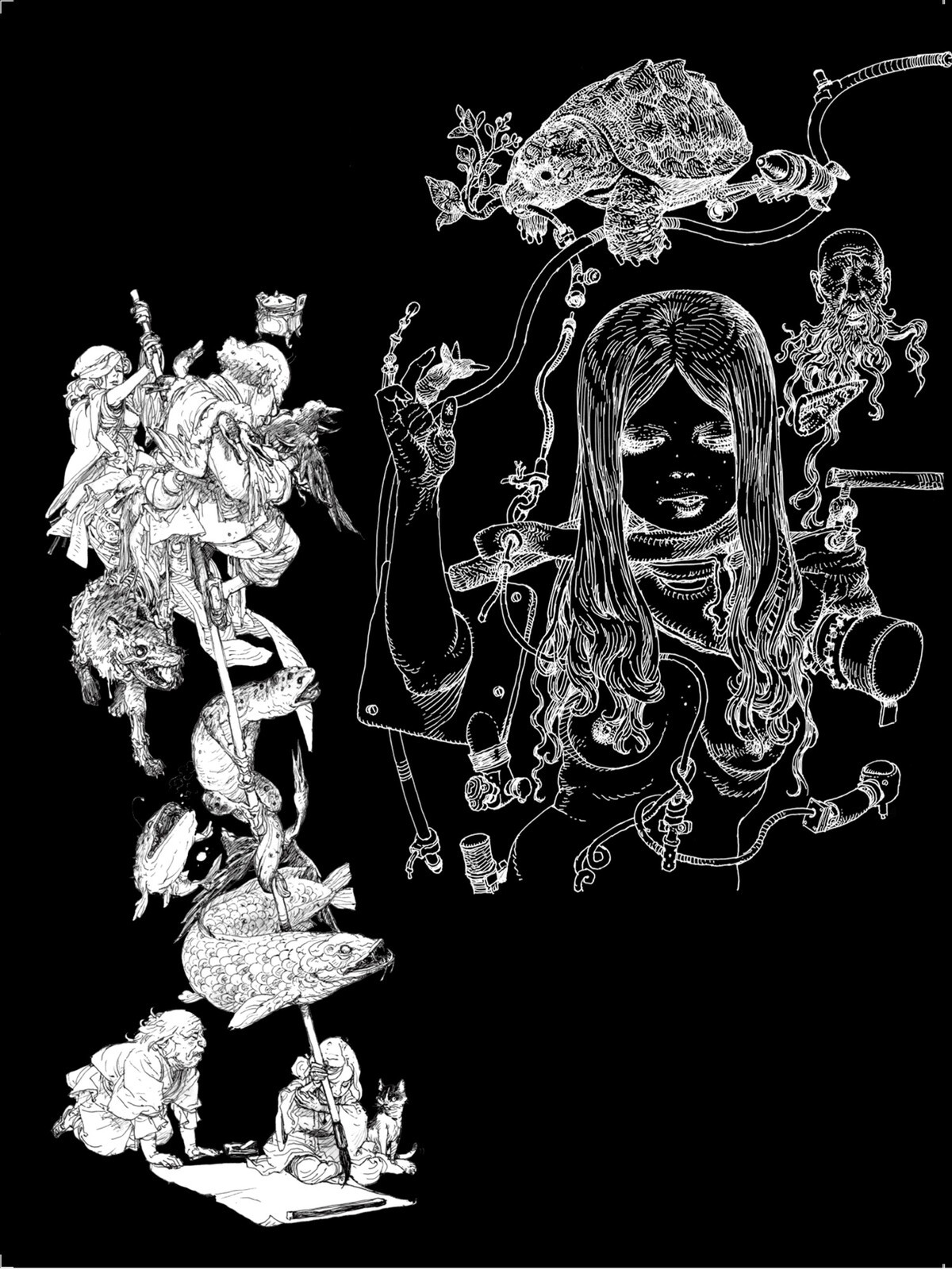Katsuya Terada + Kim Jung Gi Illustration Book Art Book Japanese