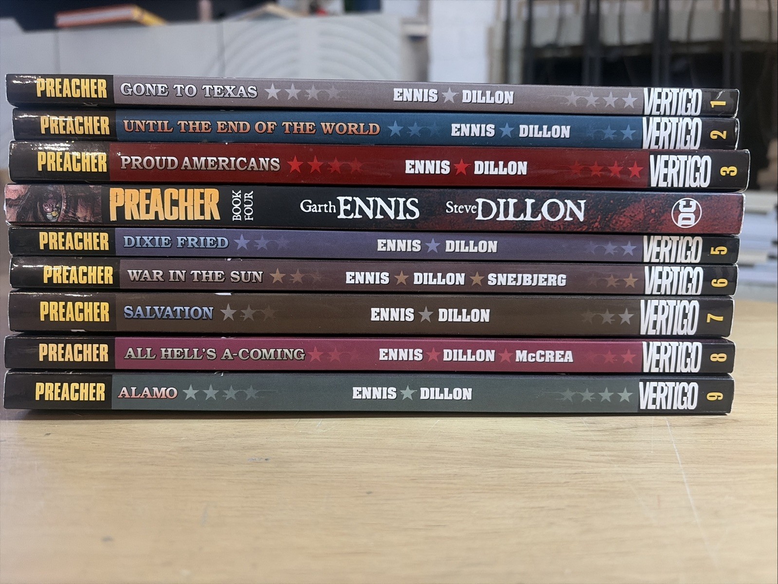 Preacher Complete TPB Set 1-9 Garth Ennis Steve Dillon Vertigo DC Comics VF/NM