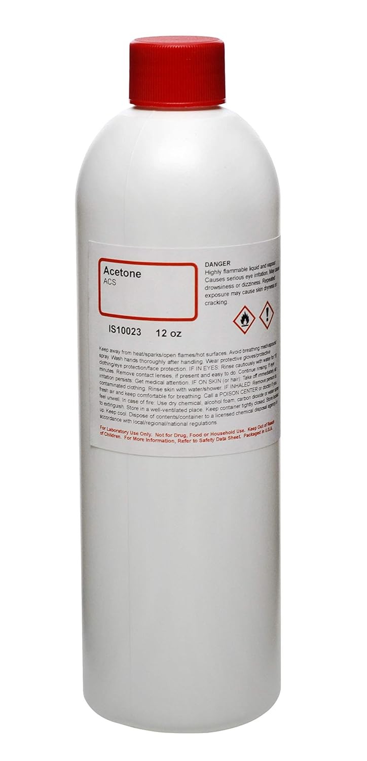 ALDON Innovating Science Anhydrous Acetone, 12oz – ACS Grade – 100% Acetone…