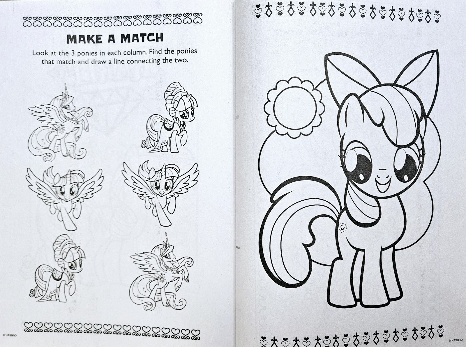 MY LITTLE PONY Jumbo Coloring & Activity Book Set of 2 with 8 Jumbo crayons NEW